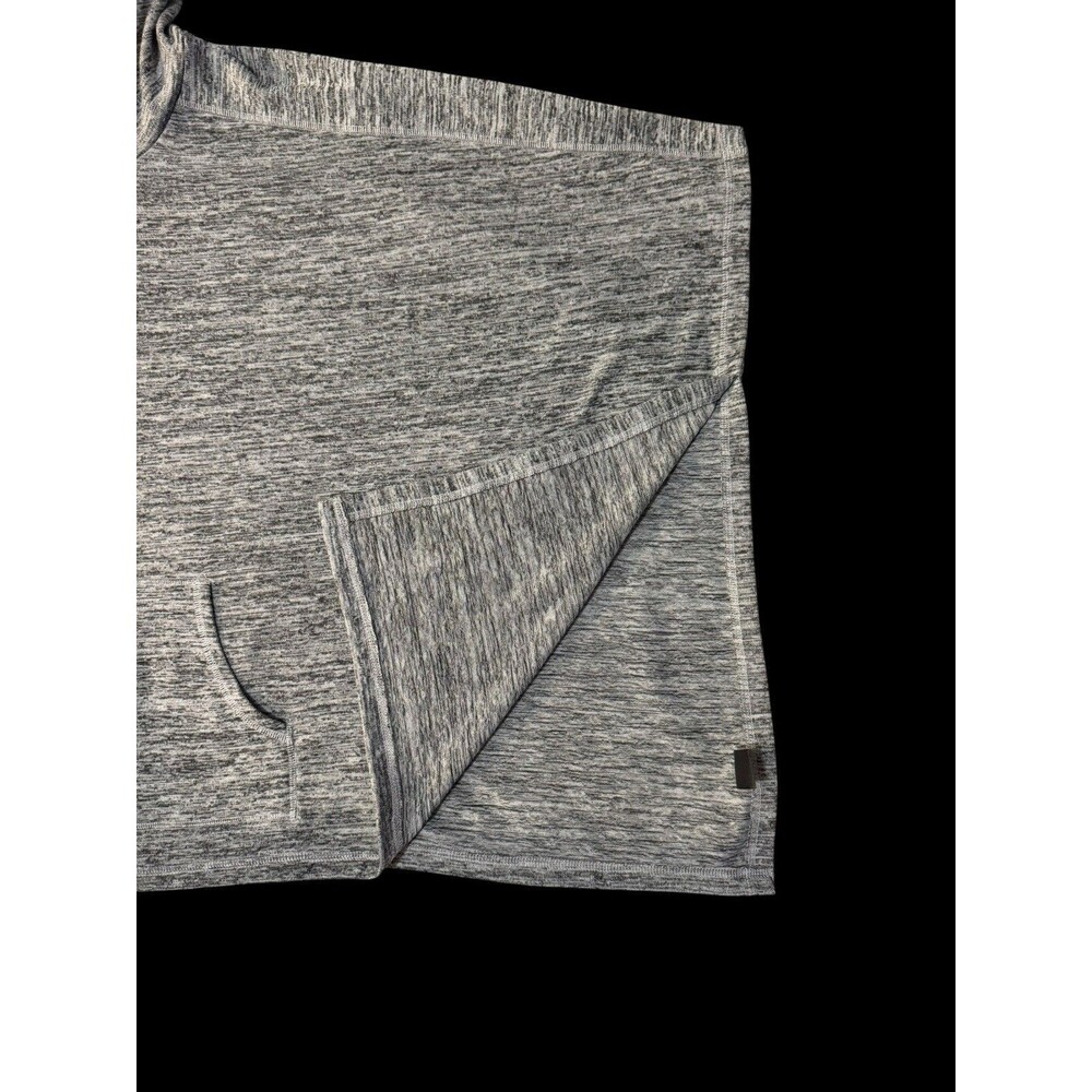 Xersion Medium Tall MT Gray Heather Hoodie Poncho Pullover Athleisure Cowl Neck - Picture 5 of 8